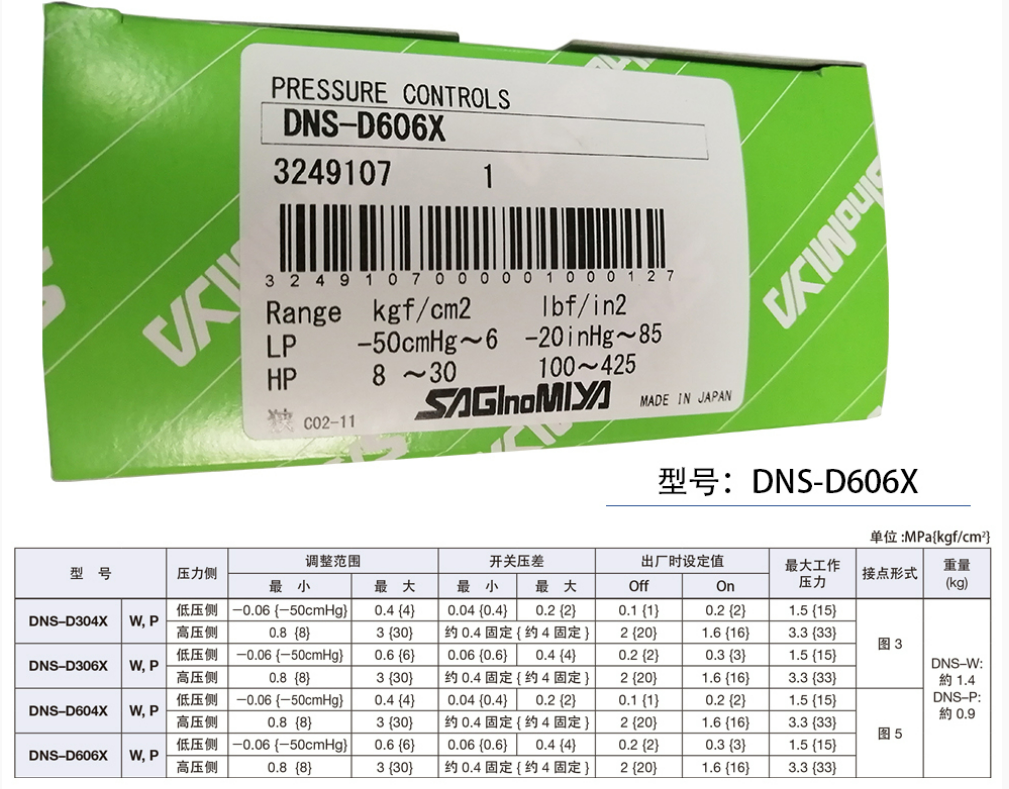 鷺宮壓力控制器 鷺宮壓力控制器